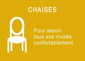 Location de chaises