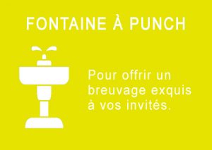 Location de fontaine à punch