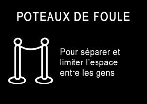Location de poteau de foule