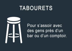 Location de tabourets