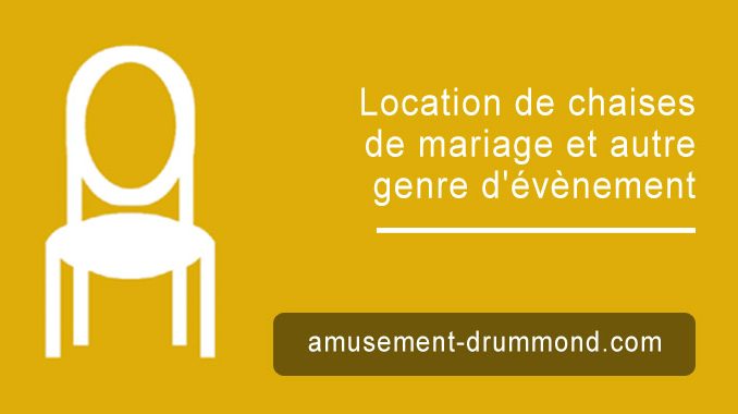 Chaises de mariage