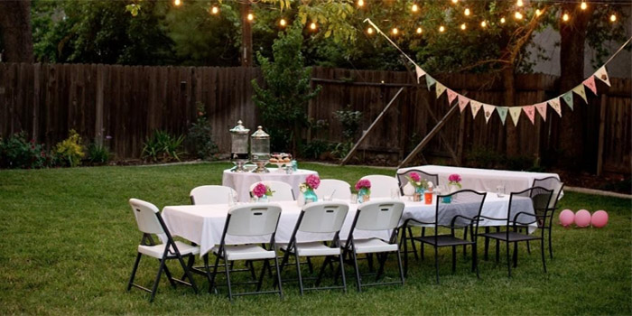 Fête privée à la maison