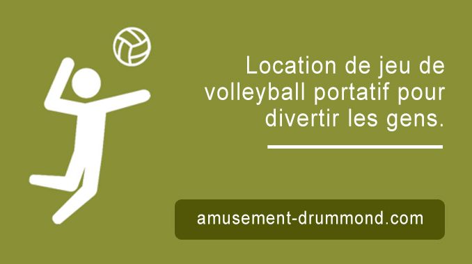 Location de jeu de volleyball portatif